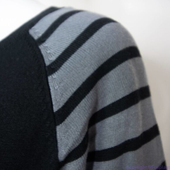 Tart black and grey stripe bodycon sweater dress, size XS - Picture 10 of 16